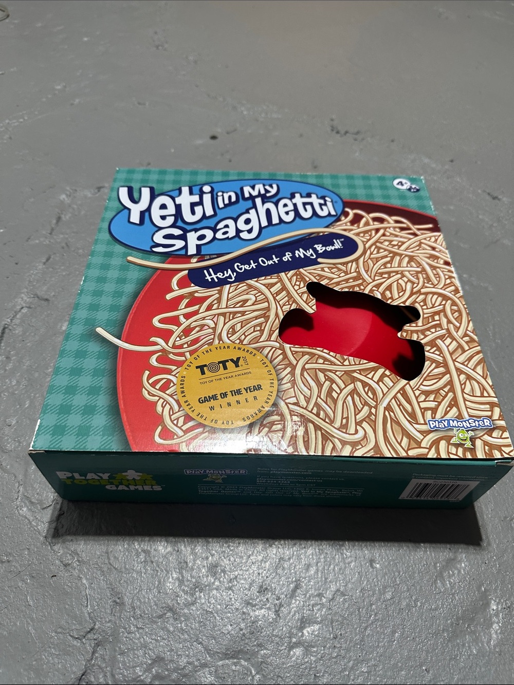 Yeti in My Spaghetti Family Board Game - Green & Red